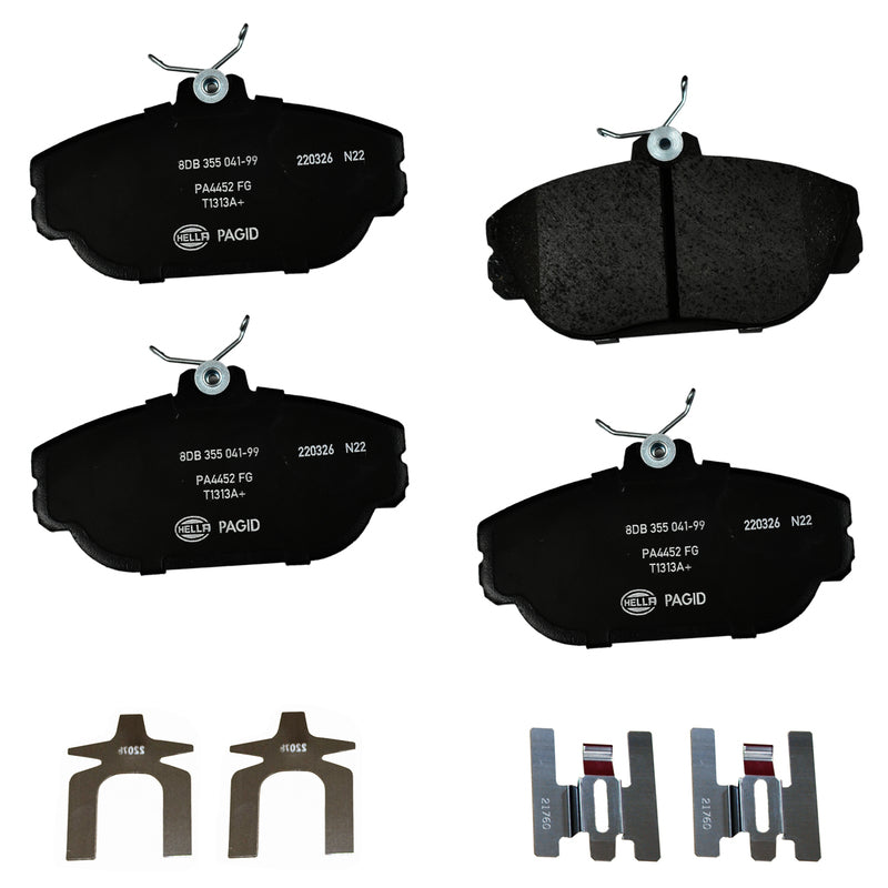 HELLA Brakes Ceramic & Semi-Metallic DISC BRAKE PAD SET - 355041991