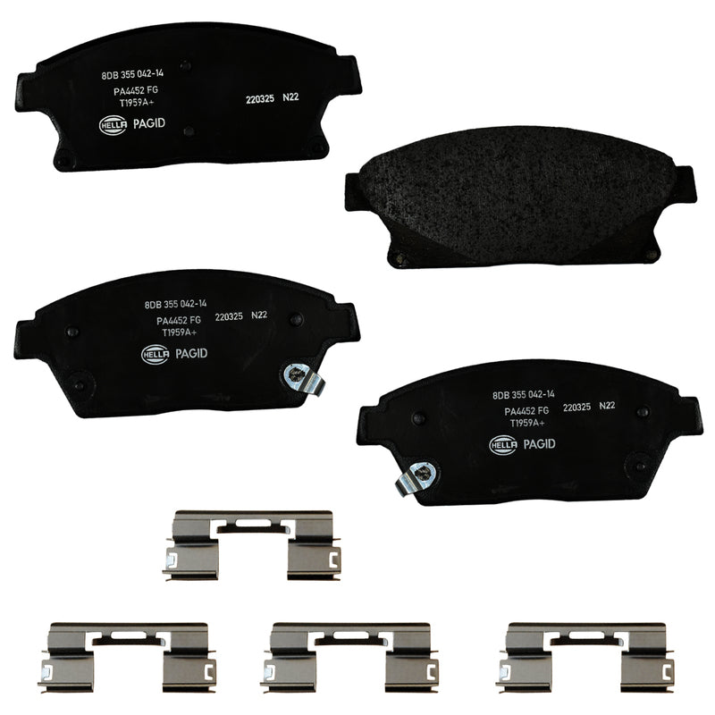 HELLA Brakes Ceramic & Semi-Metallic DISC BRAKE PAD SET - 355042141