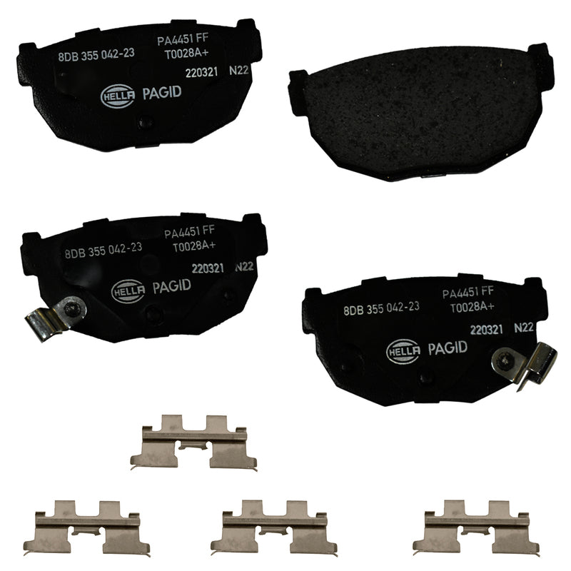 HELLA Brakes Ceramic & Semi-Metallic DISC BRAKE PAD SET - 355042231