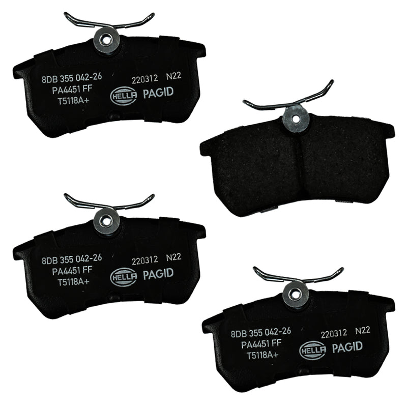HELLA Brakes Ceramic & Semi-Metallic DISC BRAKE PAD SET - 355042261