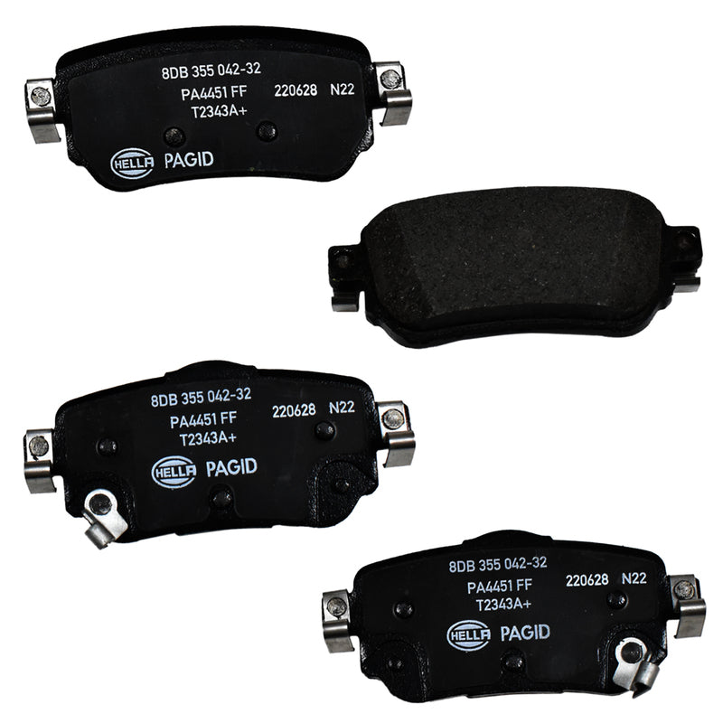 HELLA Brakes Ceramic & Semi-Metallic DISC BRAKE PAD SET - 355042321