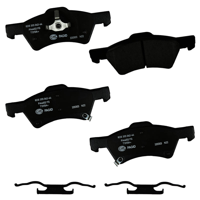 HELLA Brakes Ceramic & Semi-Metallic DISC BRAKE PAD SET - 355042441