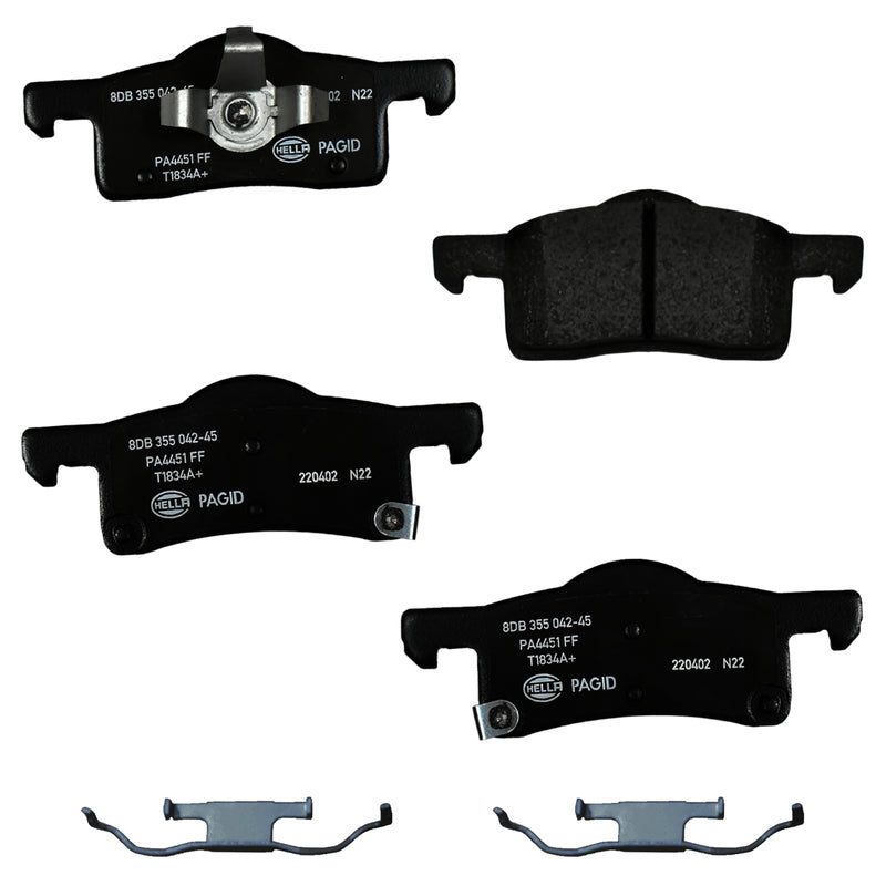 HELLA Brakes Ceramic & Semi-Metallic DISC BRAKE PAD SET - 355042451
