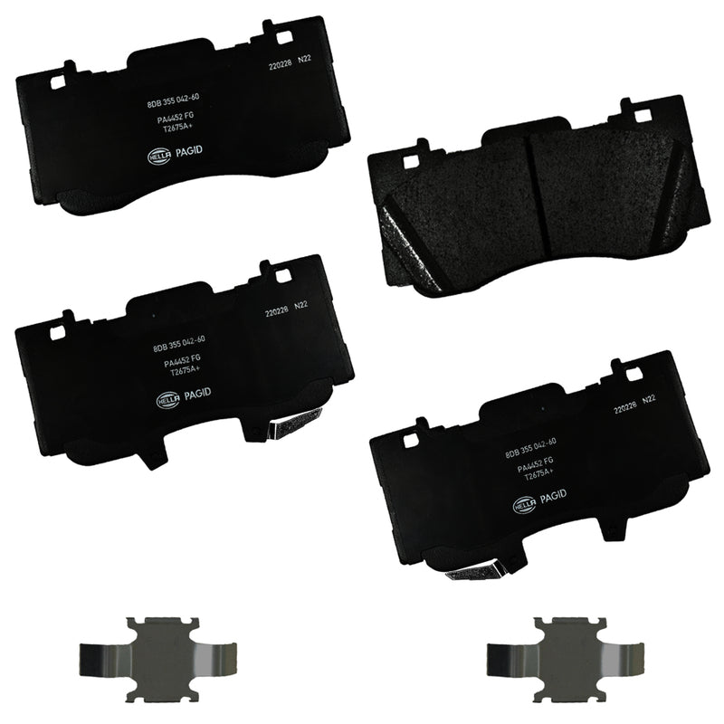 HELLA Brakes Ceramic & Semi-Metallic DISC BRAKE PAD SET - 355042601