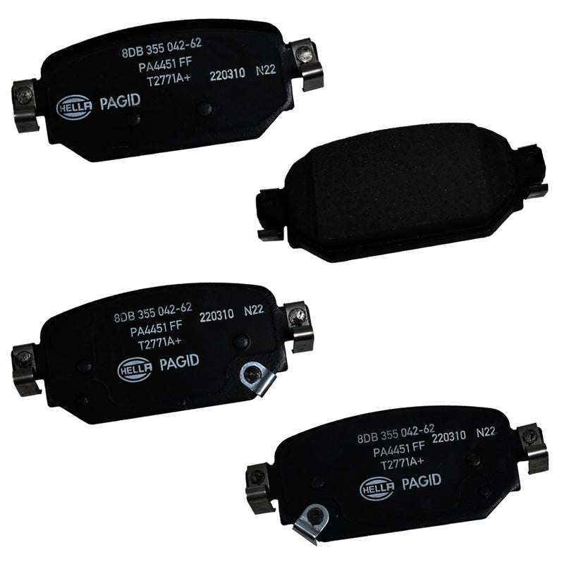 HELLA Brakes Ceramic & Semi-Metallic DISC BRAKE PAD SET - 355042621