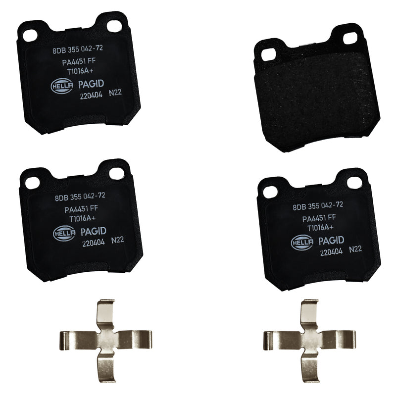 HELLA Brakes Ceramic & Semi-Metallic DISC BRAKE PAD SET - 355042721