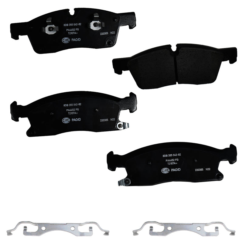 HELLA Brakes Ceramic & Semi-Metallic DISC BRAKE PAD SET - 355042821