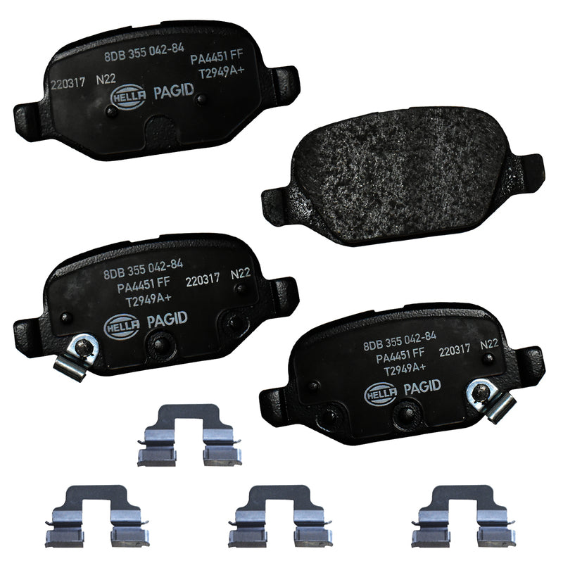 HELLA Brakes Ceramic & Semi-Metallic DISC BRAKE PAD SET - 355042841