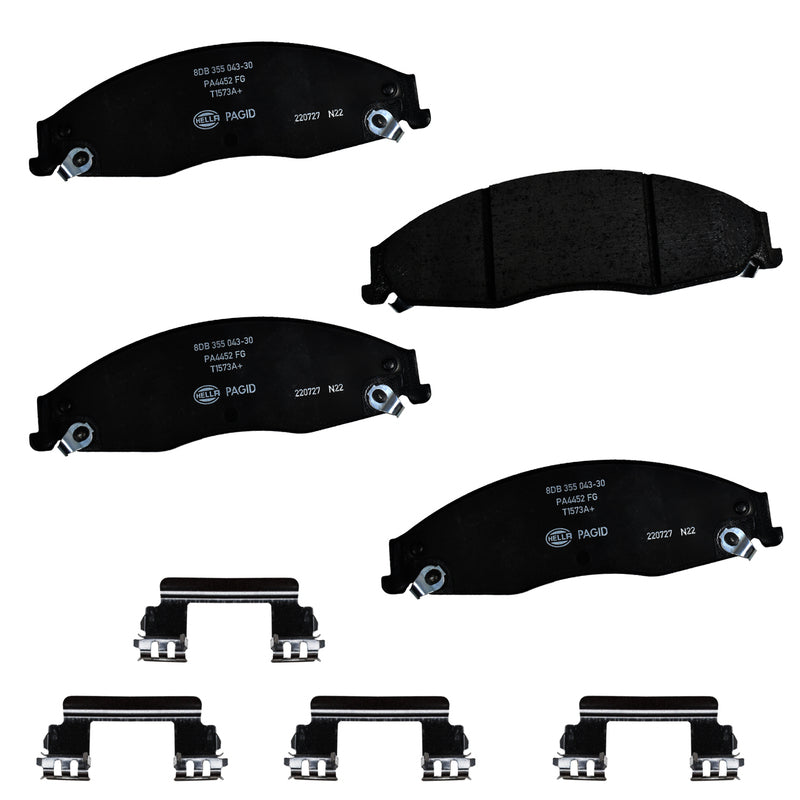 HELLA Brakes Ceramic & Semi-Metallic DISC BRAKE PAD SET - 355043301