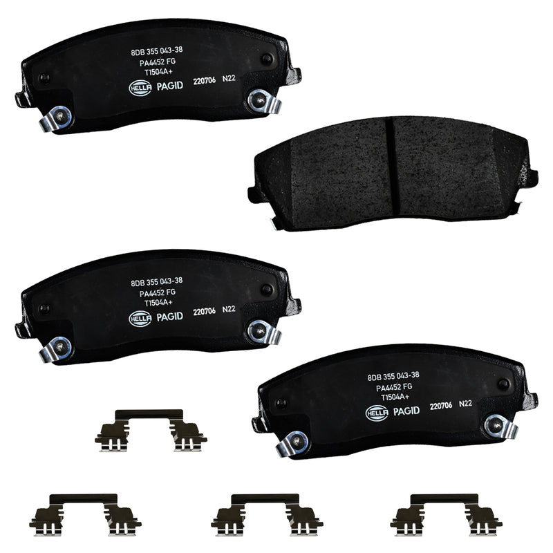HELLA Brakes Ceramic & Semi-Metallic DISC BRAKE PAD SET - 355043381