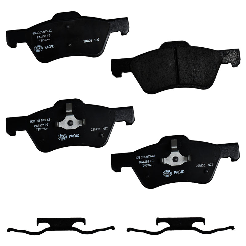 HELLA Brakes Ceramic & Semi-Metallic DISC BRAKE PAD SET - 355043421