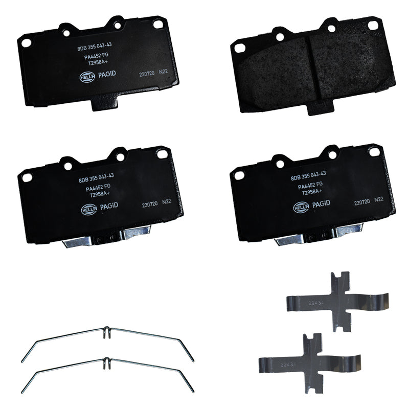 HELLA Brakes Ceramic & Semi-Metallic DISC BRAKE PAD SET - 355043431