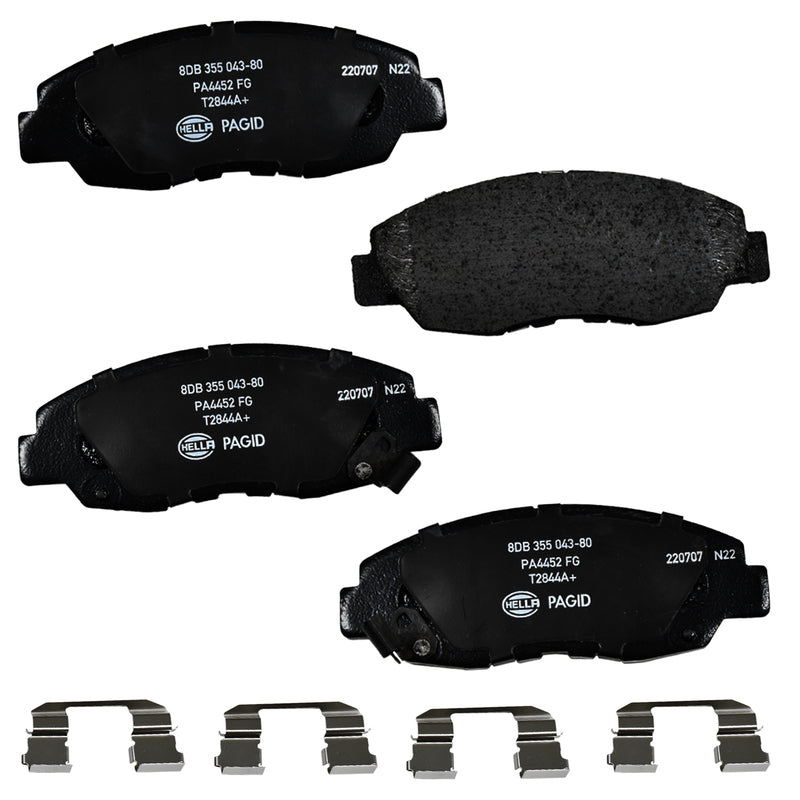HELLA Brakes Ceramic & Semi-Metallic DISC BRAKE PAD SET - 355043801
