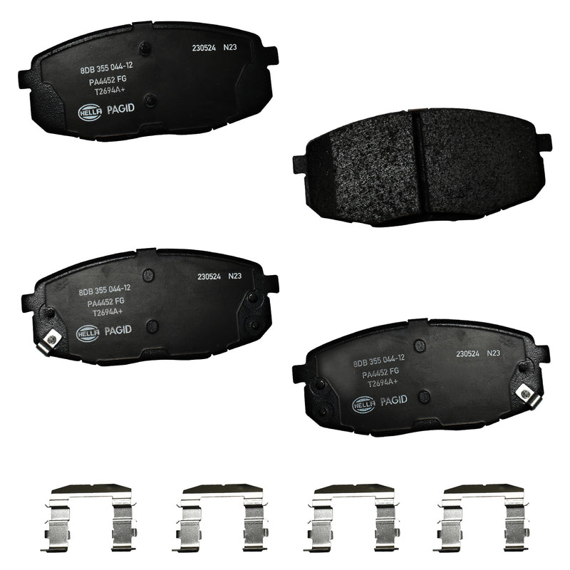 HELLA Brakes Ceramic & Semi-Metallic DISC BRAKE PAD SET - 355044121