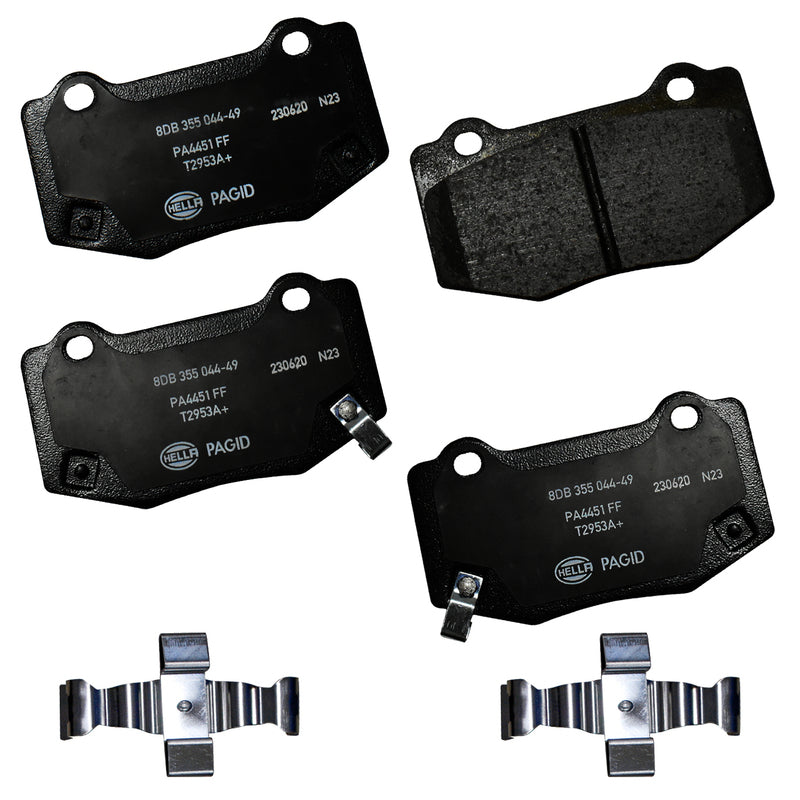 HELLA Brakes Ceramic & Semi-Metallic DISC BRAKE PAD SET - 355044491