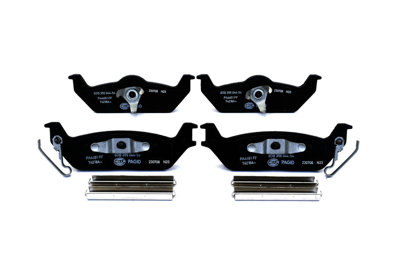 HELLA Brakes Ceramic & Semi-Metallic Disc Brake Pad Set - 355044541