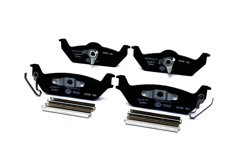 HELLA Brakes Ceramic & Semi-Metallic Disc Brake Pad Set - 355044541