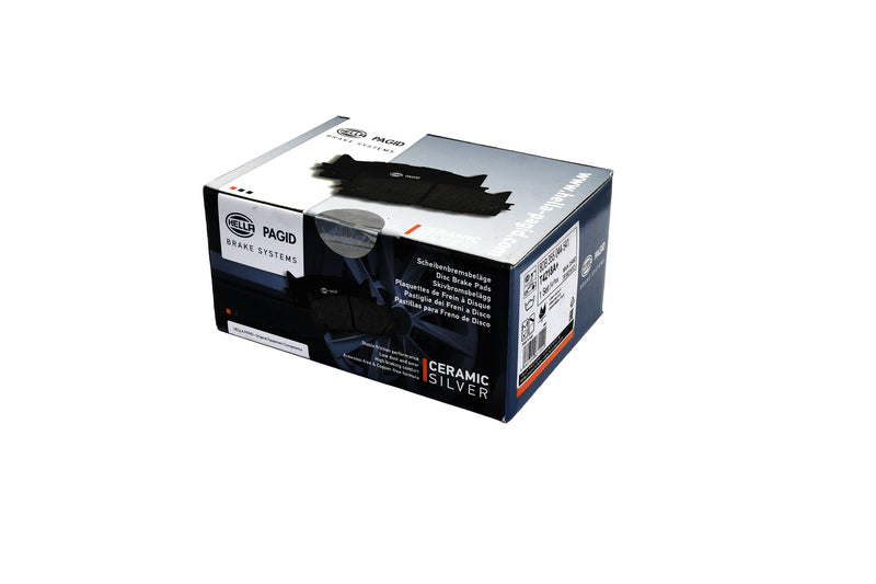 HELLA Brakes Ceramic & Semi-Metallic Disc Brake Pad Set - 355044541