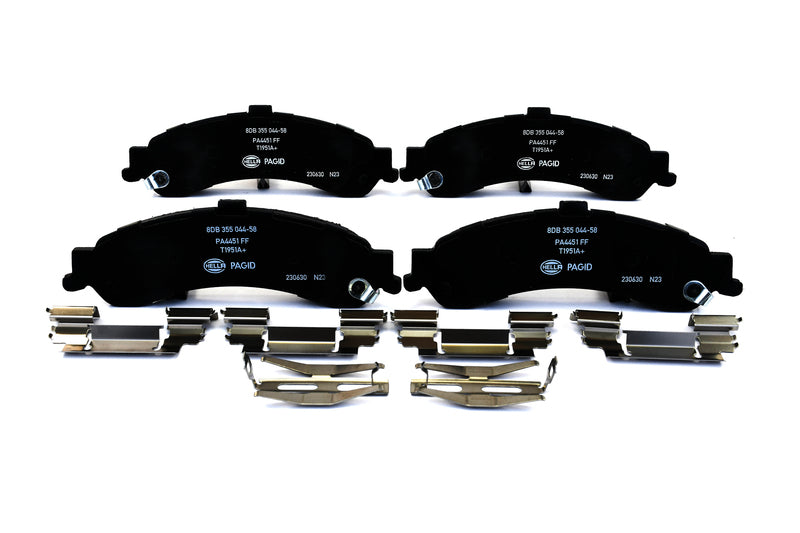 HELLA Brakes Ceramic & Semi-Metallic Disc Brake Pad Set - 355044581