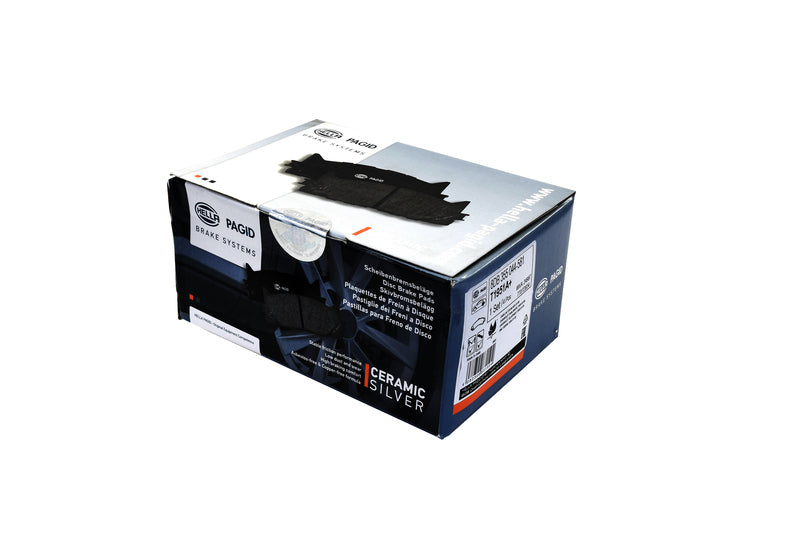 HELLA Brakes Ceramic & Semi-Metallic Disc Brake Pad Set - 355044581