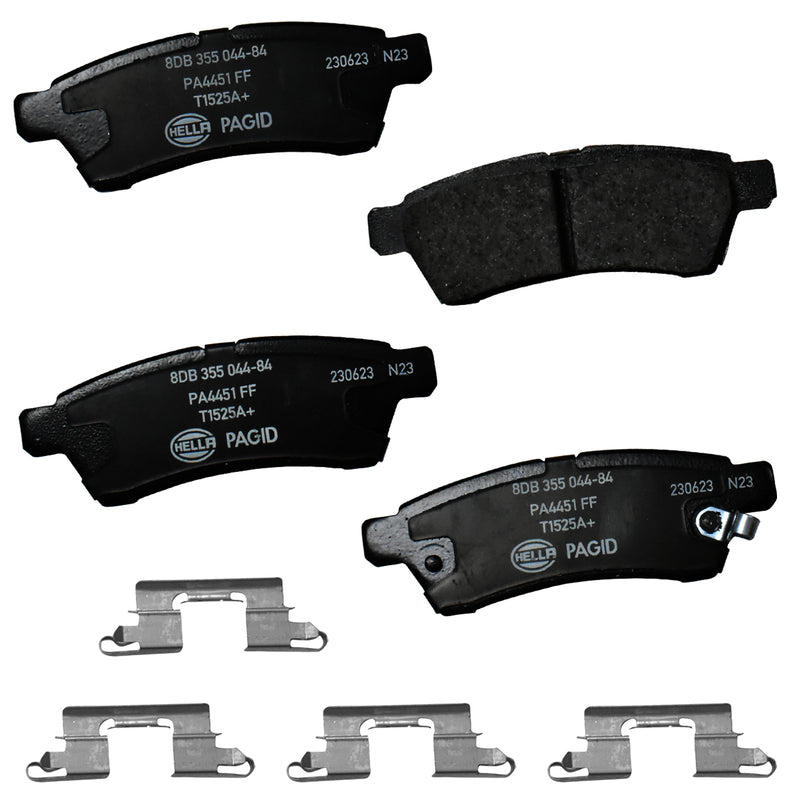 HELLA Brakes Ceramic & Semi-Metallic Disc Brake Pad Set - 355044841