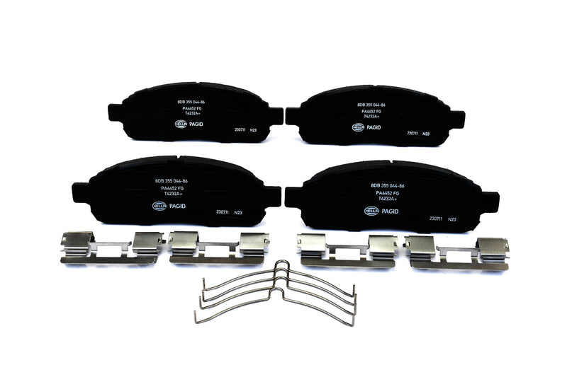 HELLA Brakes Ceramic & Semi-Metallic Disc Brake Pad Set - 355044861