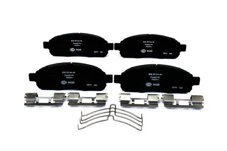 HELLA Brakes Ceramic & Semi-Metallic Disc Brake Pad Set - 355044861