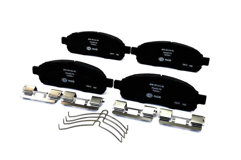 HELLA Brakes Ceramic & Semi-Metallic Disc Brake Pad Set - 355044861