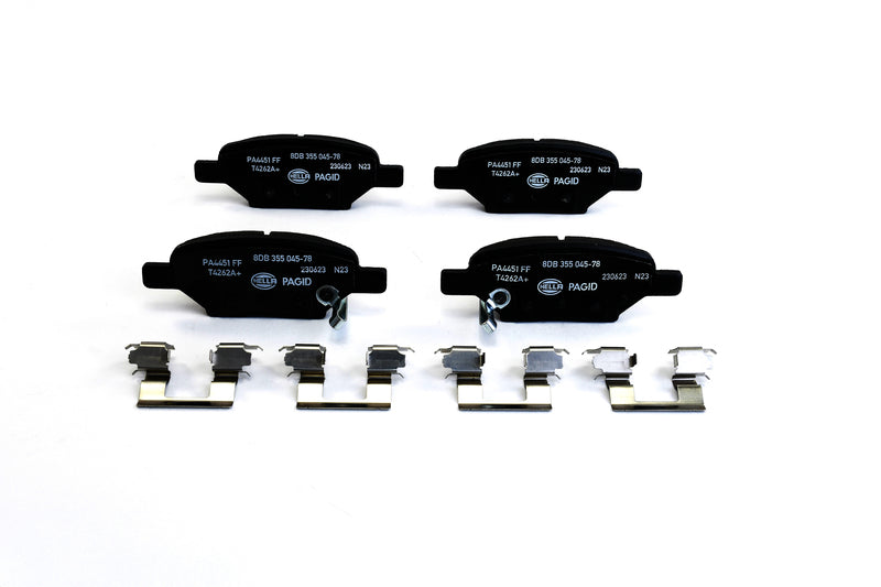 HELLA Brakes Ceramic & Semi-Metallic Disc Brake Pad Set - 355045781