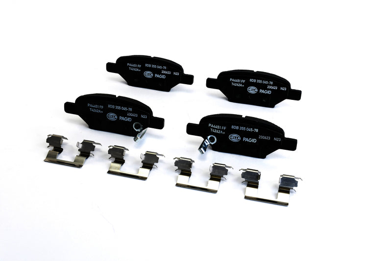 HELLA Brakes Ceramic & Semi-Metallic Disc Brake Pad Set - 355045781