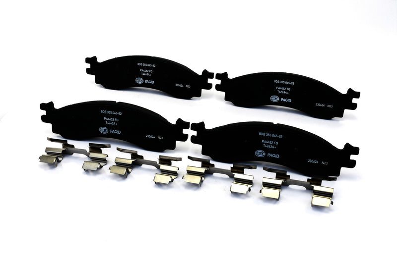 HELLA Brakes Ceramic & Semi-Metallic Disc Brake Pad Set - 355045821