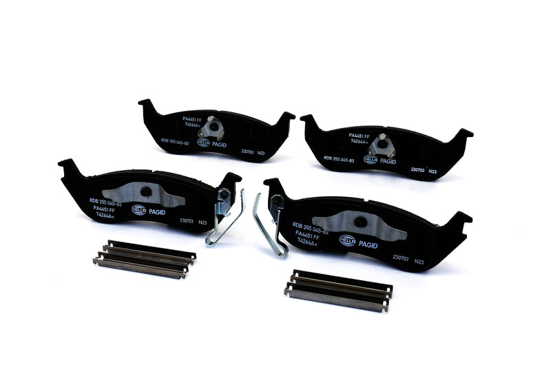 HELLA Brakes Ceramic & Semi-Metallic Disc Brake Pad Set - 355045831