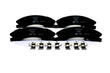 HELLA Brakes Ceramic & Semi-Metallic Disc Brake Pad Set - 355045861