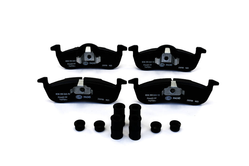 HELLA Brakes Ceramic & Semi-Metallic Disc Brake Pad Set - 355045921
