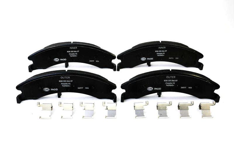 HELLA Brakes Ceramic & Semi-Metallic Disc Brake Pad Set - 355046071