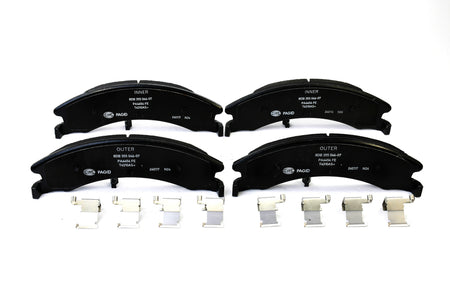 HELLA Brakes Ceramic & Semi-Metallic Disc Brake Pad Set - 355046071