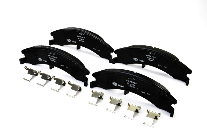 HELLA Brakes Ceramic & Semi-Metallic Disc Brake Pad Set - 355046071