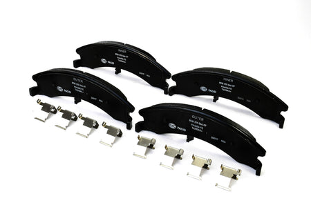 HELLA Brakes Ceramic & Semi-Metallic Disc Brake Pad Set - 355046071