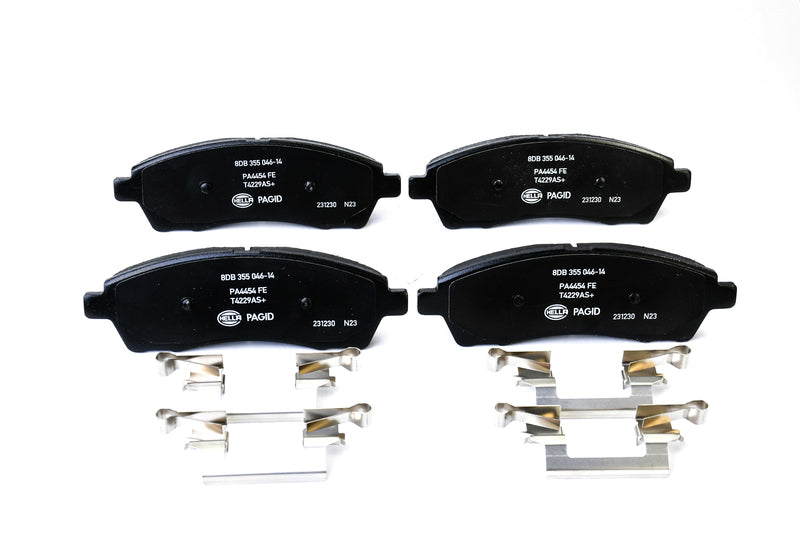 HELLA Brakes Ceramic & Semi-Metallic Disc Brake Pad Set - 355046141