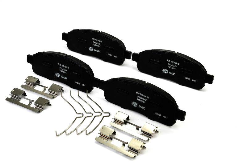 HELLA Brakes Ceramic & Semi-Metallic Disc Brake Pad Set - 355046151