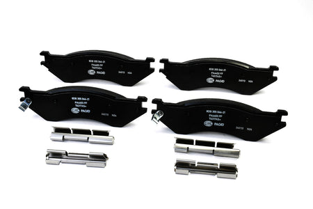 HELLA Brakes Ceramic & Semi-Metallic Disc Brake Pad Set - 355046211