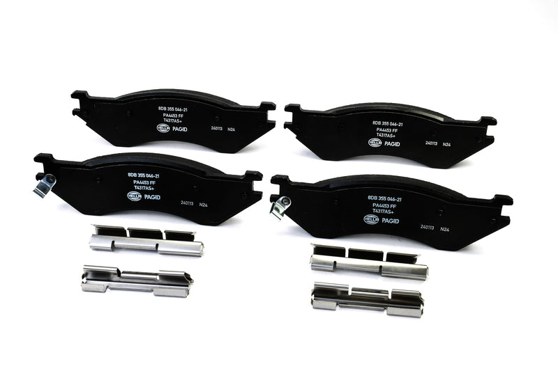 HELLA Brakes Ceramic & Semi-Metallic Disc Brake Pad Set - 355046211