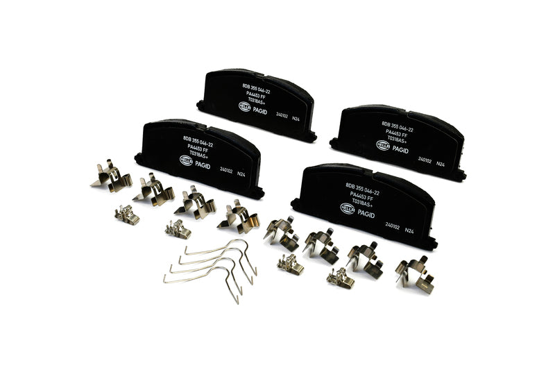 HELLA Brakes Ceramic & Semi-Metallic Disc Brake Pad Set - 355046221