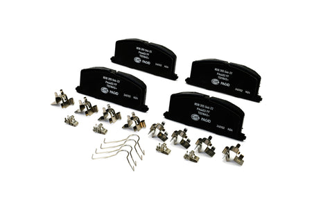 HELLA Brakes Ceramic & Semi-Metallic Disc Brake Pad Set - 355046221