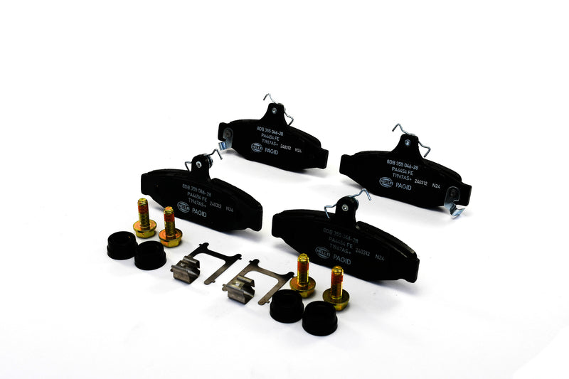 HELLA Brakes Ceramic & Semi-Metallic Disc Brake Pad Set - 355046281