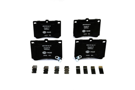 HELLA Brakes Ceramic & Semi-Metallic Disc Brake Pad Set - 355046311