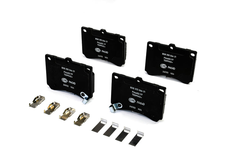 HELLA Brakes Ceramic & Semi-Metallic Disc Brake Pad Set - 355046311