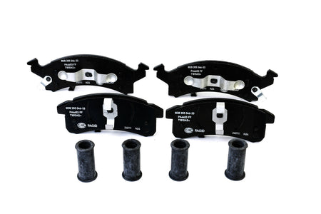 HELLA Brakes Ceramic & Semi-Metallic Disc Brake Pad Set - 355046331
