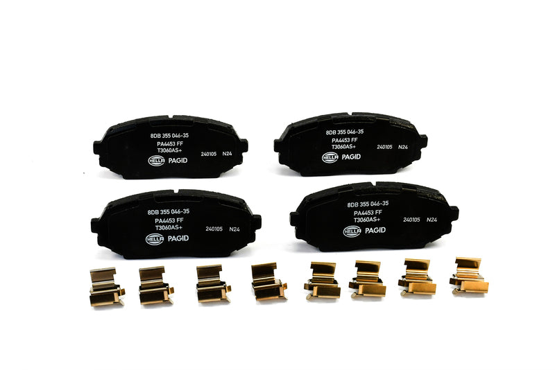 HELLA Brakes Ceramic & Semi-Metallic Disc Brake Pad Set - 355046351