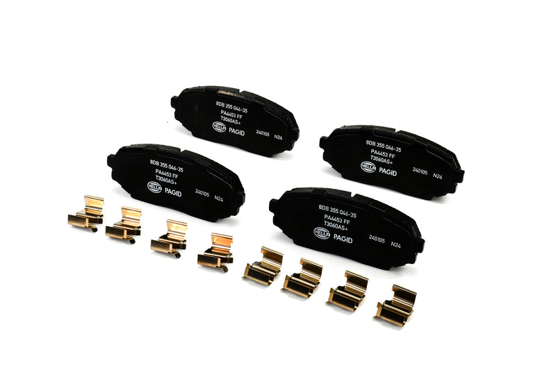 HELLA Brakes Ceramic & Semi-Metallic Disc Brake Pad Set - 355046351